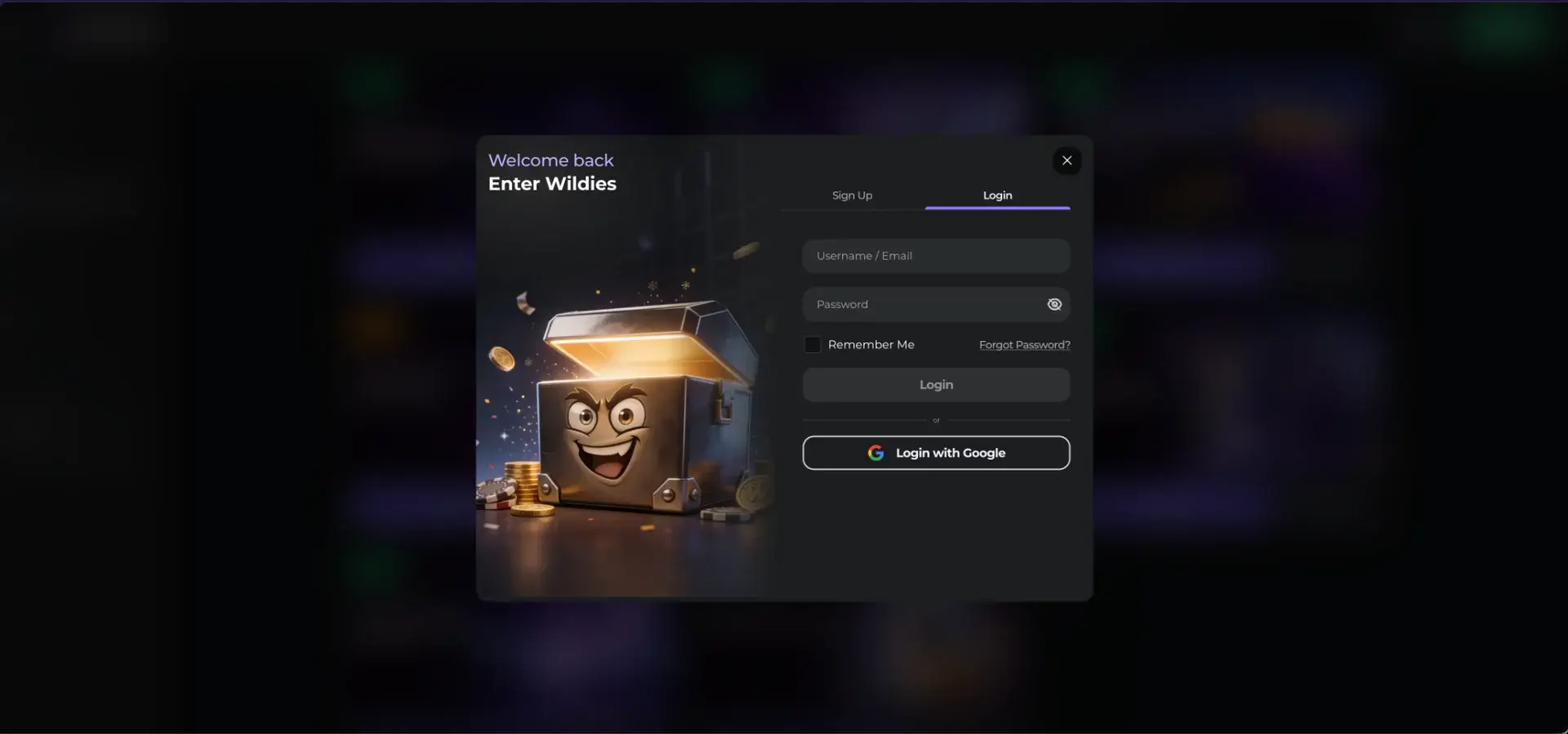 Wildies Casino Login for UK players